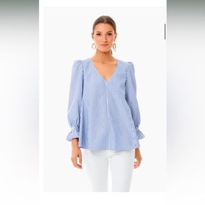Tuckernuck Blue Stripe Easton Blouse